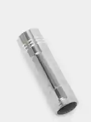 Белый фонарь ручной металлический, 9 LED, 1W, 3 x AAA