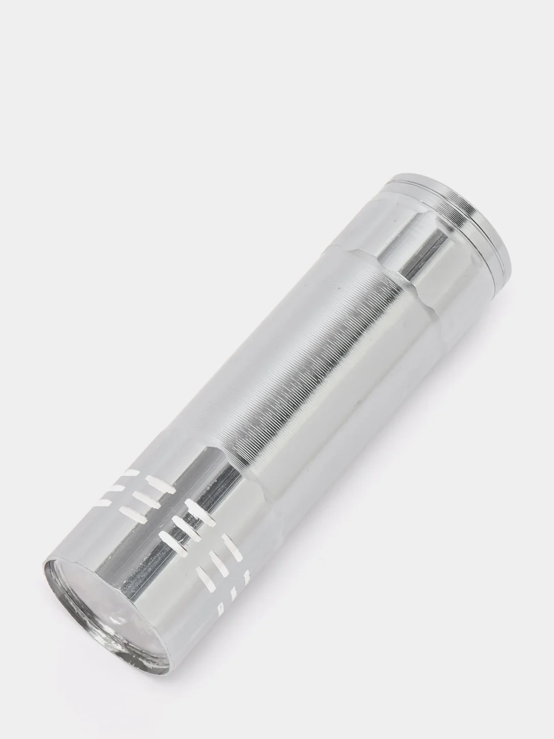 Белый фонарь ручной металлический, 9 LED, 1W, 3 x AAA