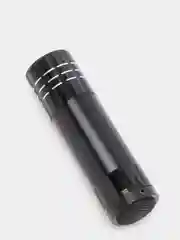 Черный фонарь ручной металлический, 9 LED, 1W, 3 x AAA