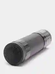 Черный фонарь ручной металлический, 9 LED, 1W, 3 x AAA