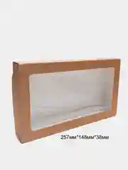 Белый есо крафт коробка подарочная