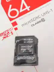 Карта памяти для телефона, 64 GB, microSD 64 гб, Class10, с адаптером