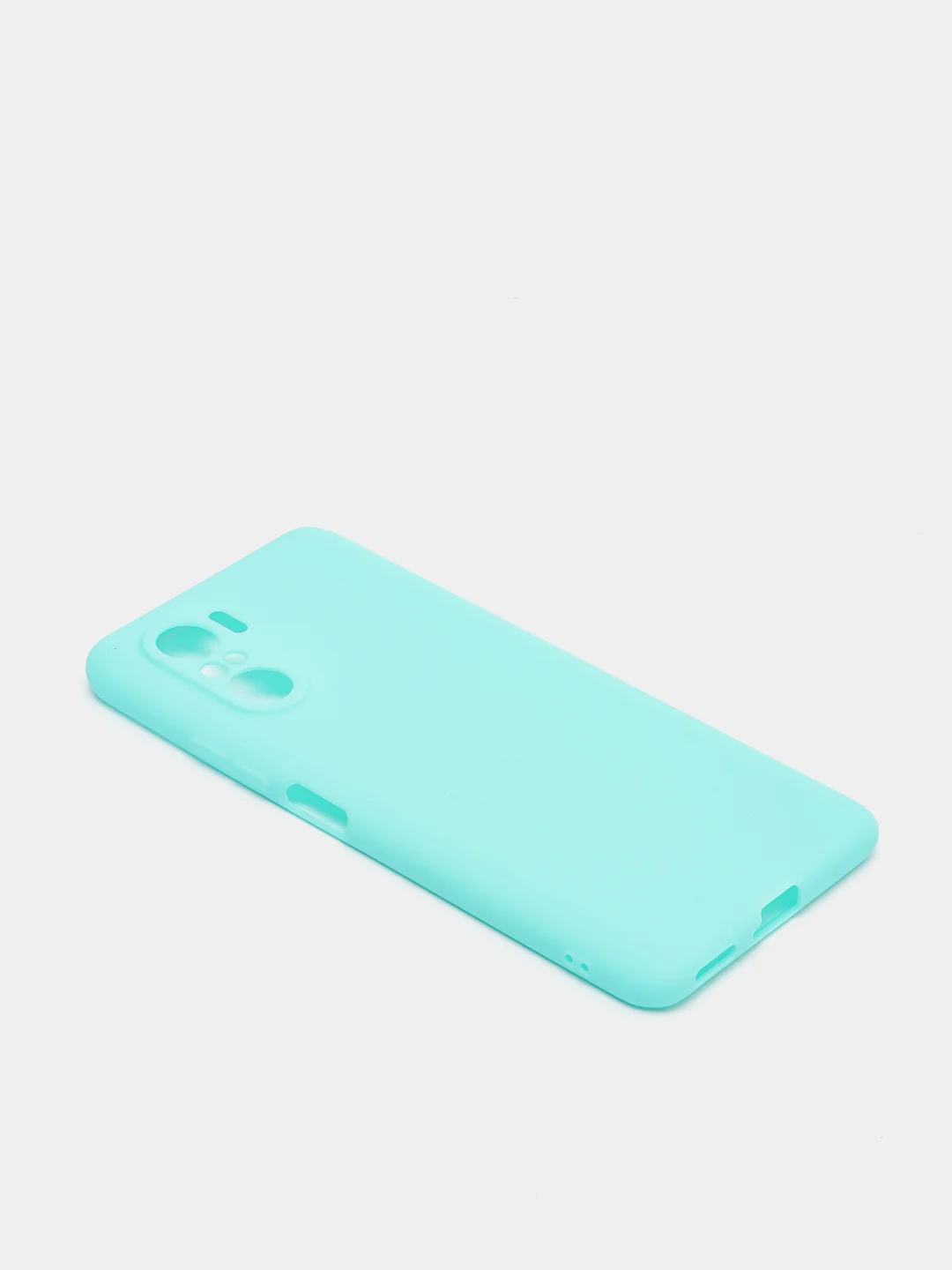 Бирюзовый чехол для Xiaomi Poco F3 / Xiaomi Redmi K40 Pro силиконовый матовый