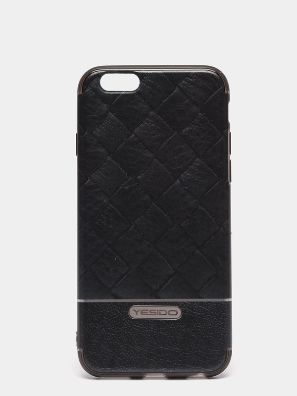 Накладка iPhone 6 YESIDO "Плетёнка", объёмный рисунок, серый