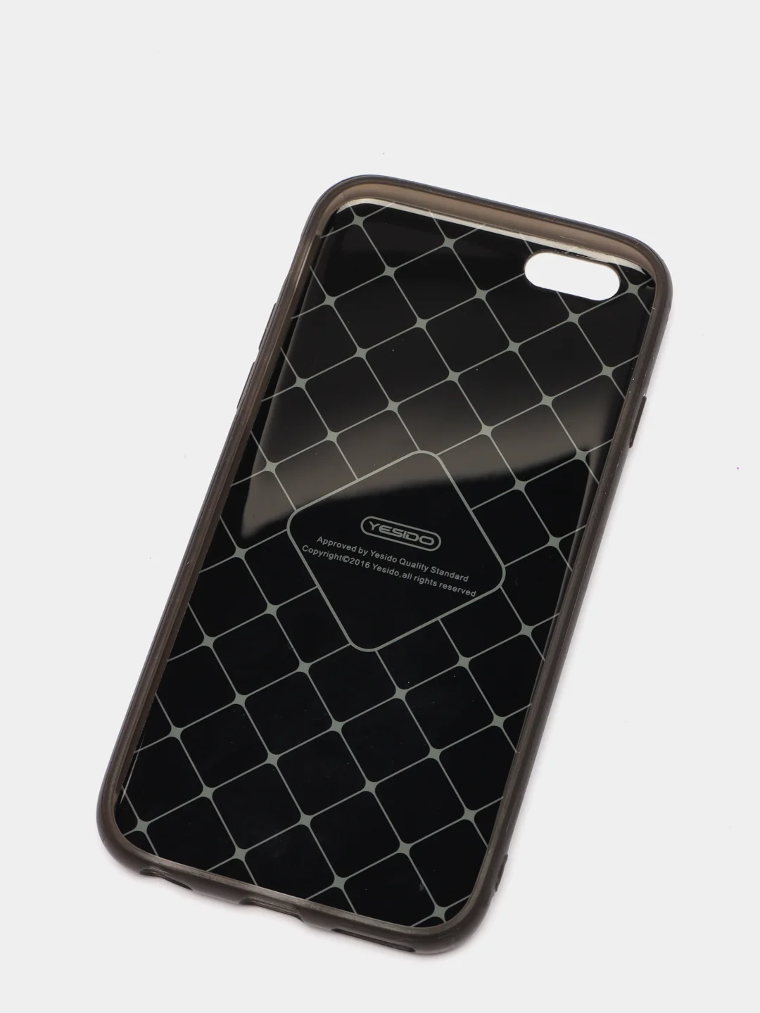 Накладка iPhone 6 YESIDO "Плетёнка", объёмный рисунок, серый