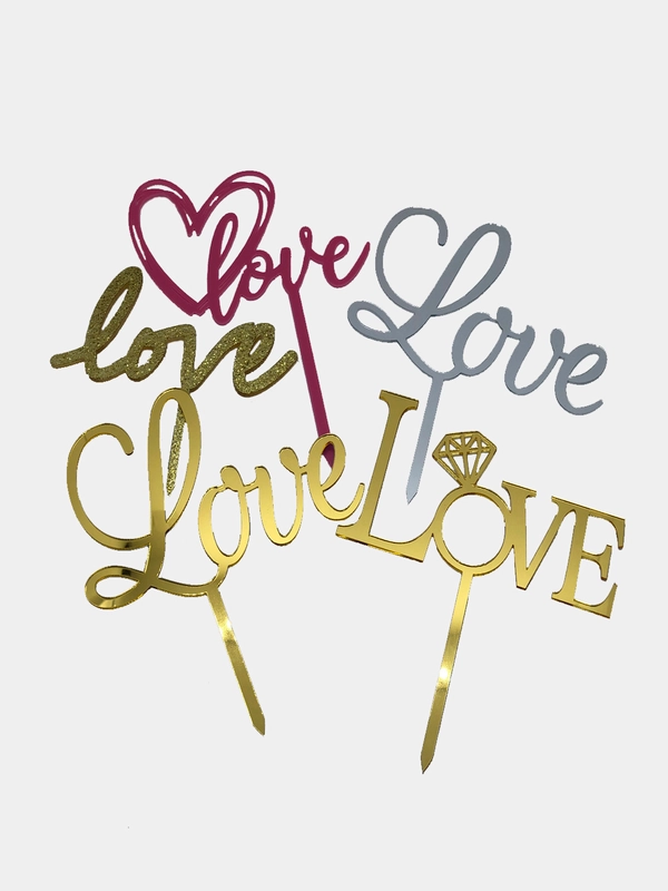Топпер для украшения торта Love