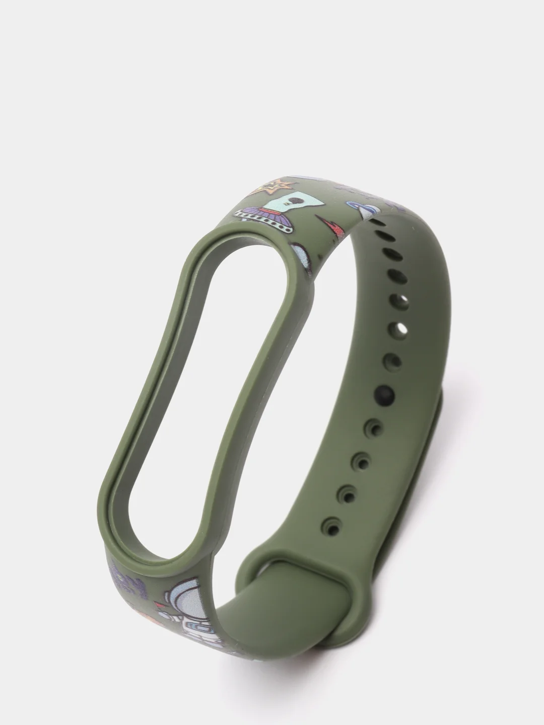 Зелёный хаки ремешок браслет на Mi Band 4, 5, 6, 11 цветов