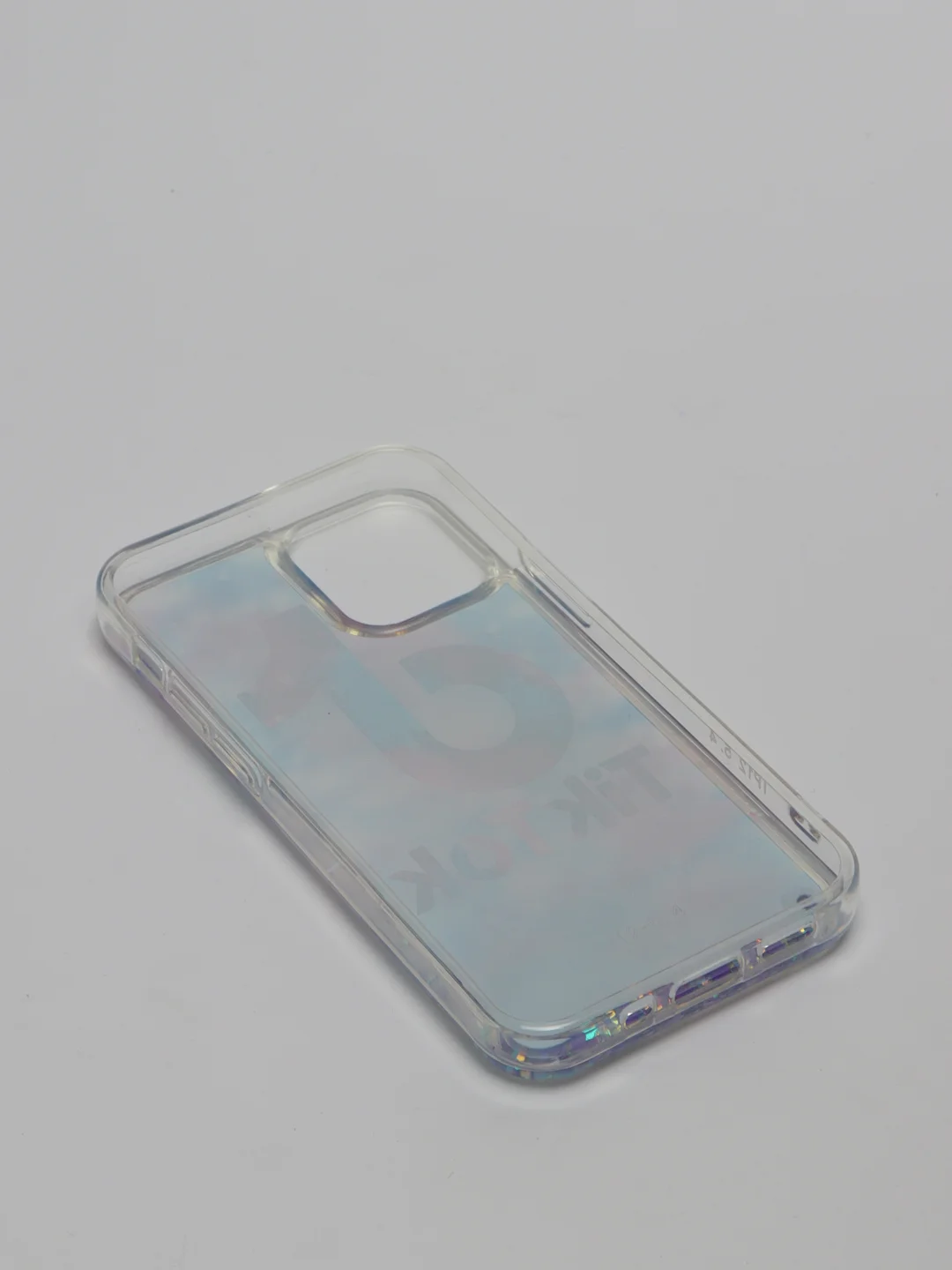 Синий силиконовый чехол Переливашка для iPhone 12 Mini