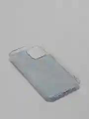 Синий силиконовый чехол Переливашка для iPhone 12 Mini