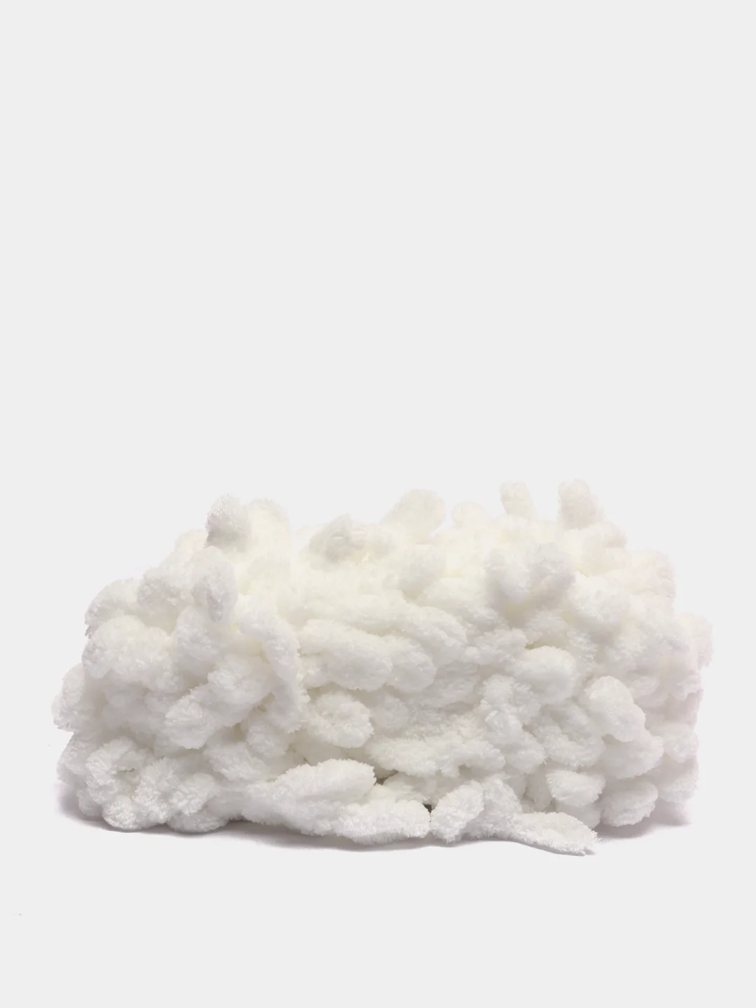 Белый пряжа Alize puffy петельки большие, 100% микрополиэстр, 100 гр 9,5 м