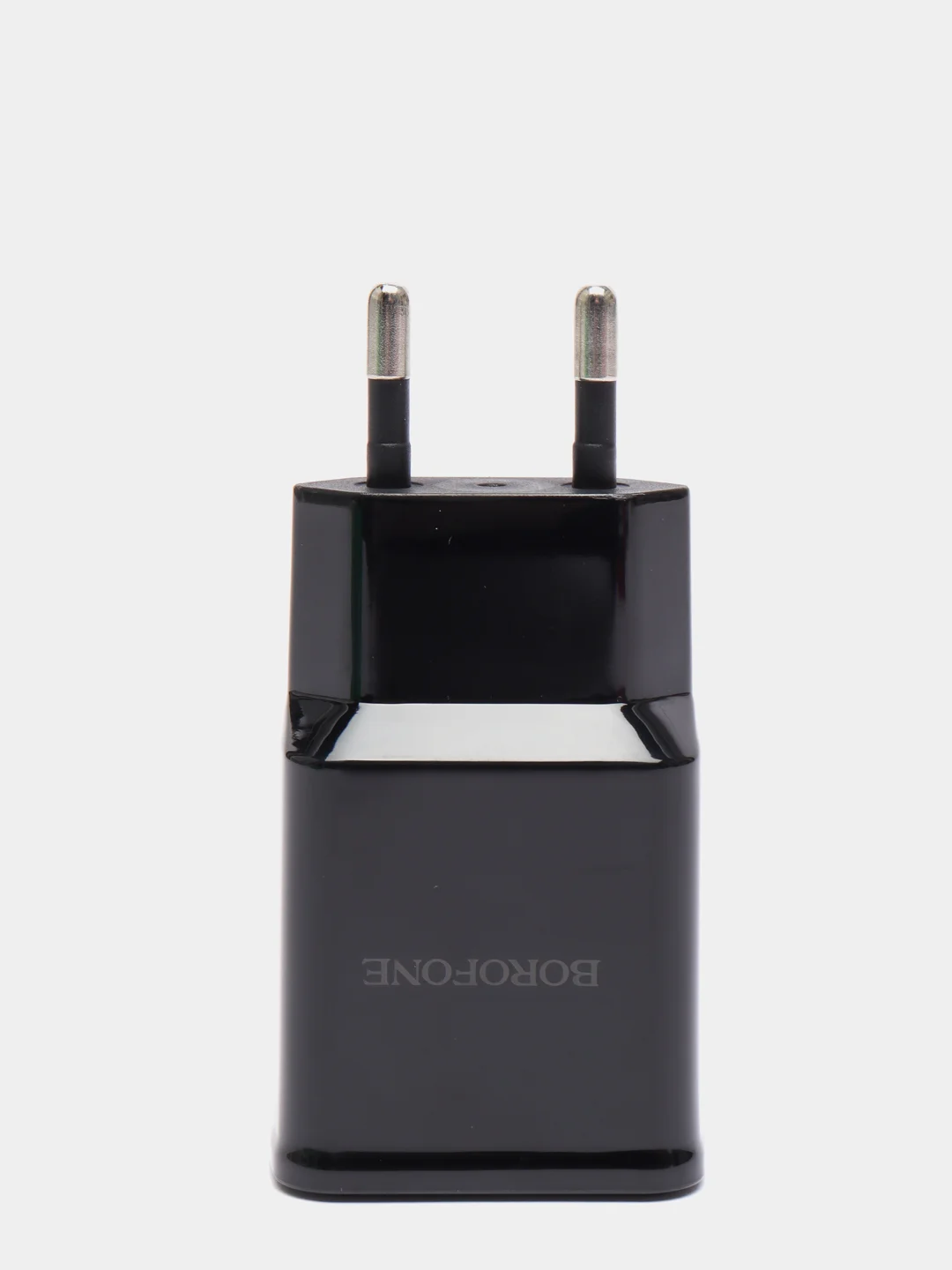 Черный зарядное устройство Borofone BA59A (1xUSB, QC 3.0, 18W+ опц.кабель Micro-USB или Type-C)