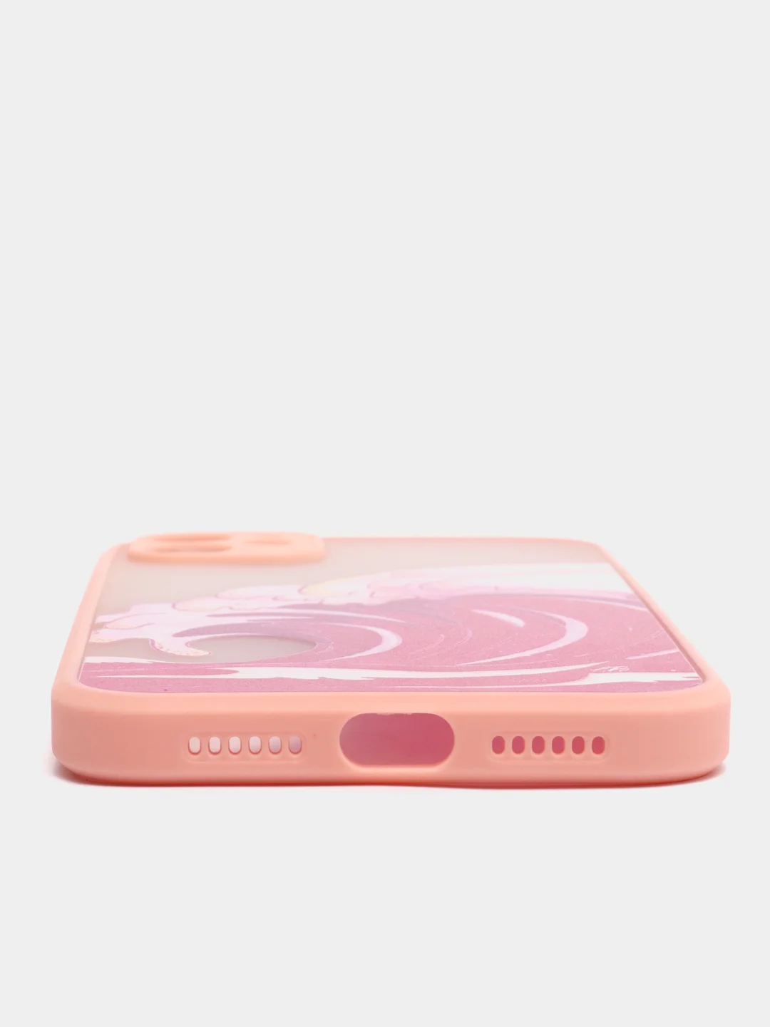 Коралловый чехол "Волна" для iPhone, на айфон 7/8 Plus 11 12/12 Pro 13 XR