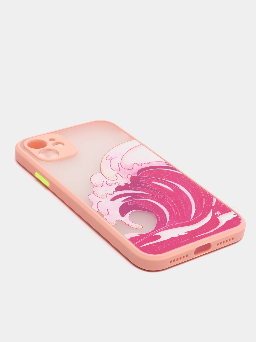 Коралловый чехол "Волна" для iPhone, на айфон 7/8 Plus 11 12/12 Pro 13 XR