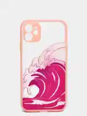 Коралловый чехол "Волна" для iPhone, на айфон 7/8 Plus 11 12/12 Pro 13 XR