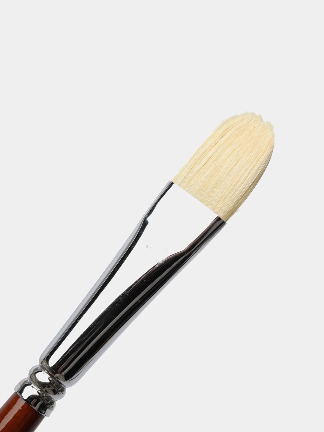 Кисть художественная профессиональная BRAUBERG ART "CLASSIC", щетина, овальная, № 22, длинная ручка, 200737