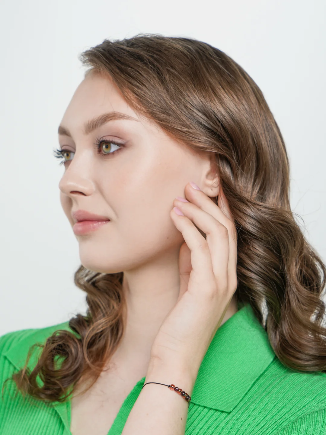 Бирюзовый браслет-нить "Simple bracelete"