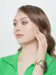 Золотистый хаки умные часы FD68