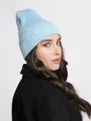 Голубой шапка женская