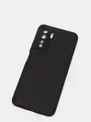 Угольный чехол Huawei Honor 30s, Хуавей Хонор 30с черный, силиконовый