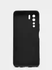 Угольный чехол Huawei Honor 30s, Хуавей Хонор 30с черный, силиконовый