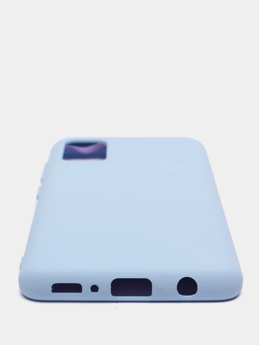 Небесно-голубой чехол Silicone Cover для Samsung Galaxy A41, Самсунг Галакси А41 силиконовый