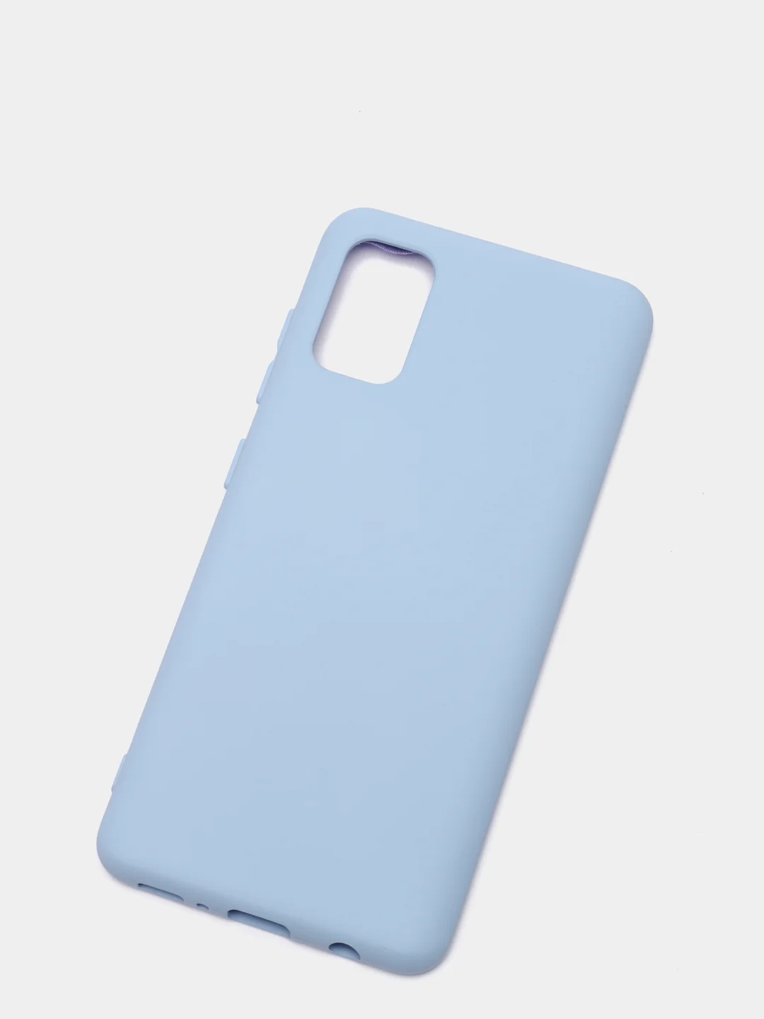 Небесно-голубой чехол Silicone Cover для Samsung Galaxy A41, Самсунг Галакси А41 силиконовый