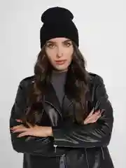 Черный шапка женская