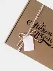 Хлопковый шнур + бирка 3 х 5 см, белый цвет/ для упаковки подарка