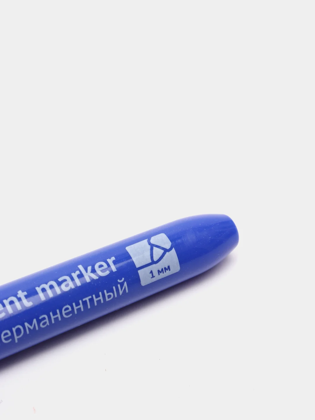 Синий маркер перманентный OfficeSpace, пулевидный, 1мм, разные цвета