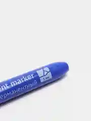 Синий маркер перманентный OfficeSpace, пулевидный, 1мм, разные цвета