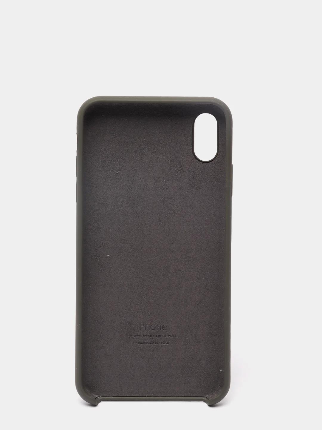 Черный чехол Silicone Case для iPhone XS MAX