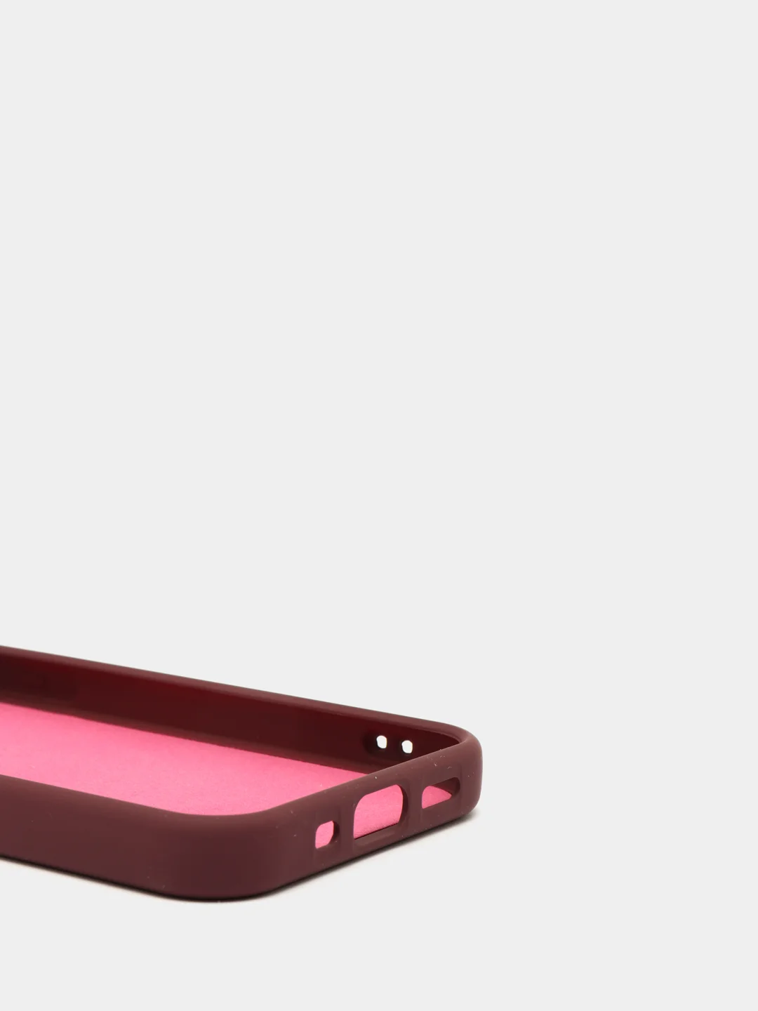 Пурпурный чехол Apple iPhone 12 mini (5.4") silicone case силиконовый с закрытым низом бархат внутри