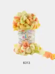 Светло-оранжевый пряжа Alize Puffy Color 100% Микрополиэстер 100г  9м