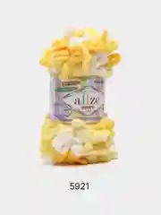 Желтый пряжа Alize Puffy Color 100% Микрополиэстер 100г  9м