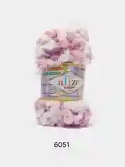 Конфетный пряжа Alize Puffy Color 100% Микрополиэстер 100г  9м