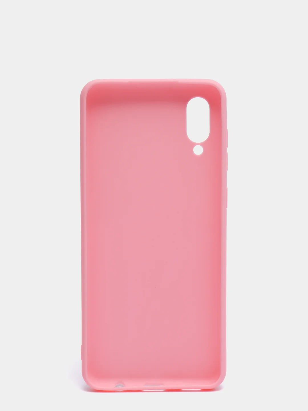 Розовый чехол силиконовый на Samsung Galaxy A02