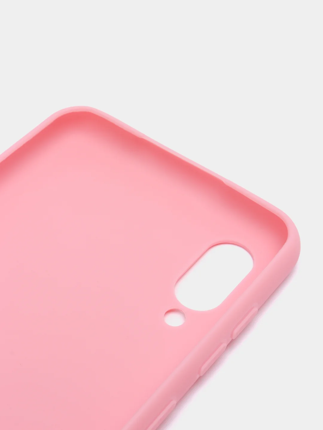 Розовый чехол силиконовый на Samsung Galaxy A02