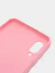 Розовый чехол силиконовый на Samsung Galaxy A02