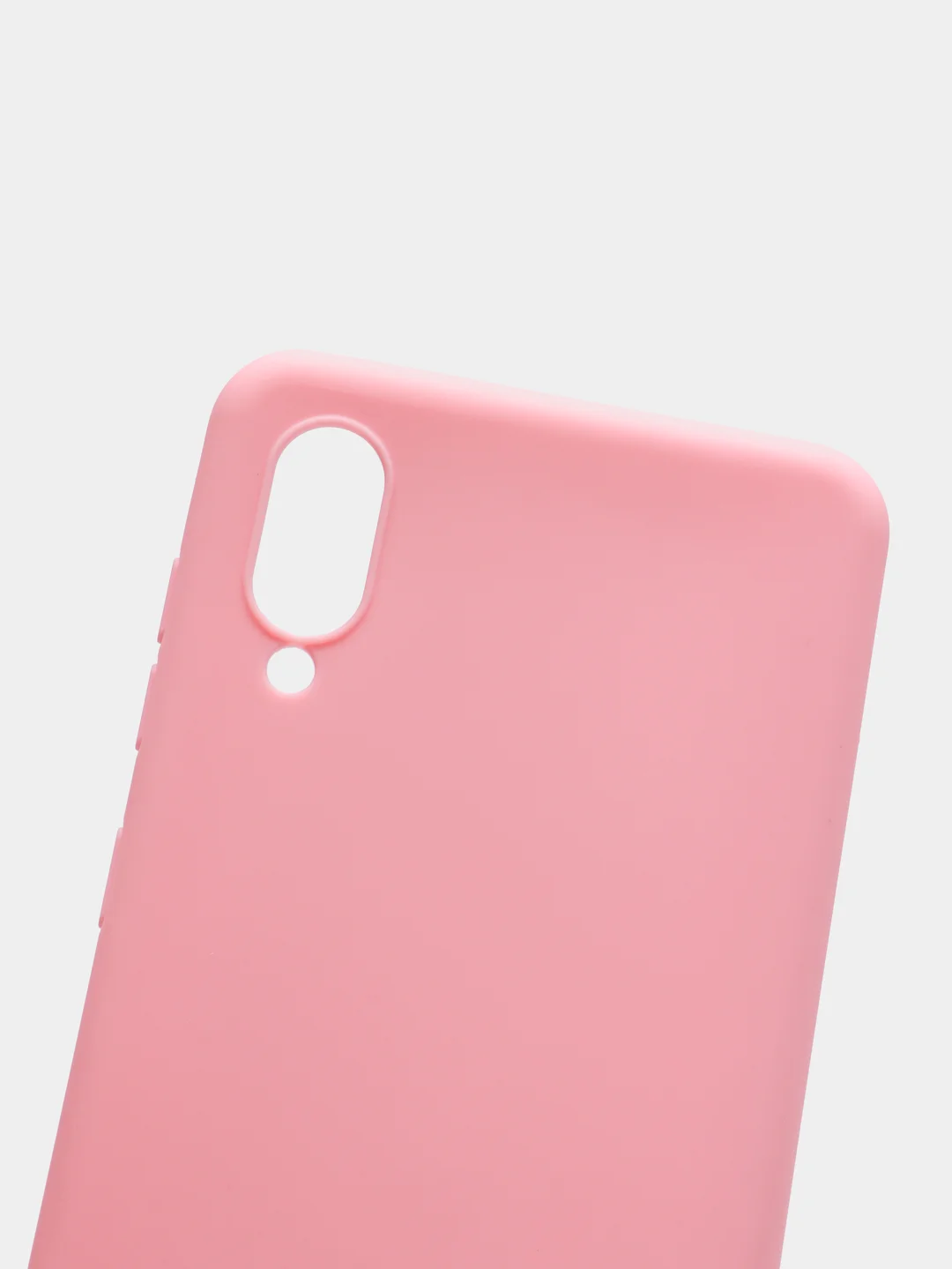 Розовый чехол силиконовый на Samsung Galaxy A02