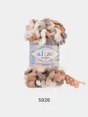 Карамельный пряжа Alize Puffy Color 100% Микрополиэстер 100г  9м