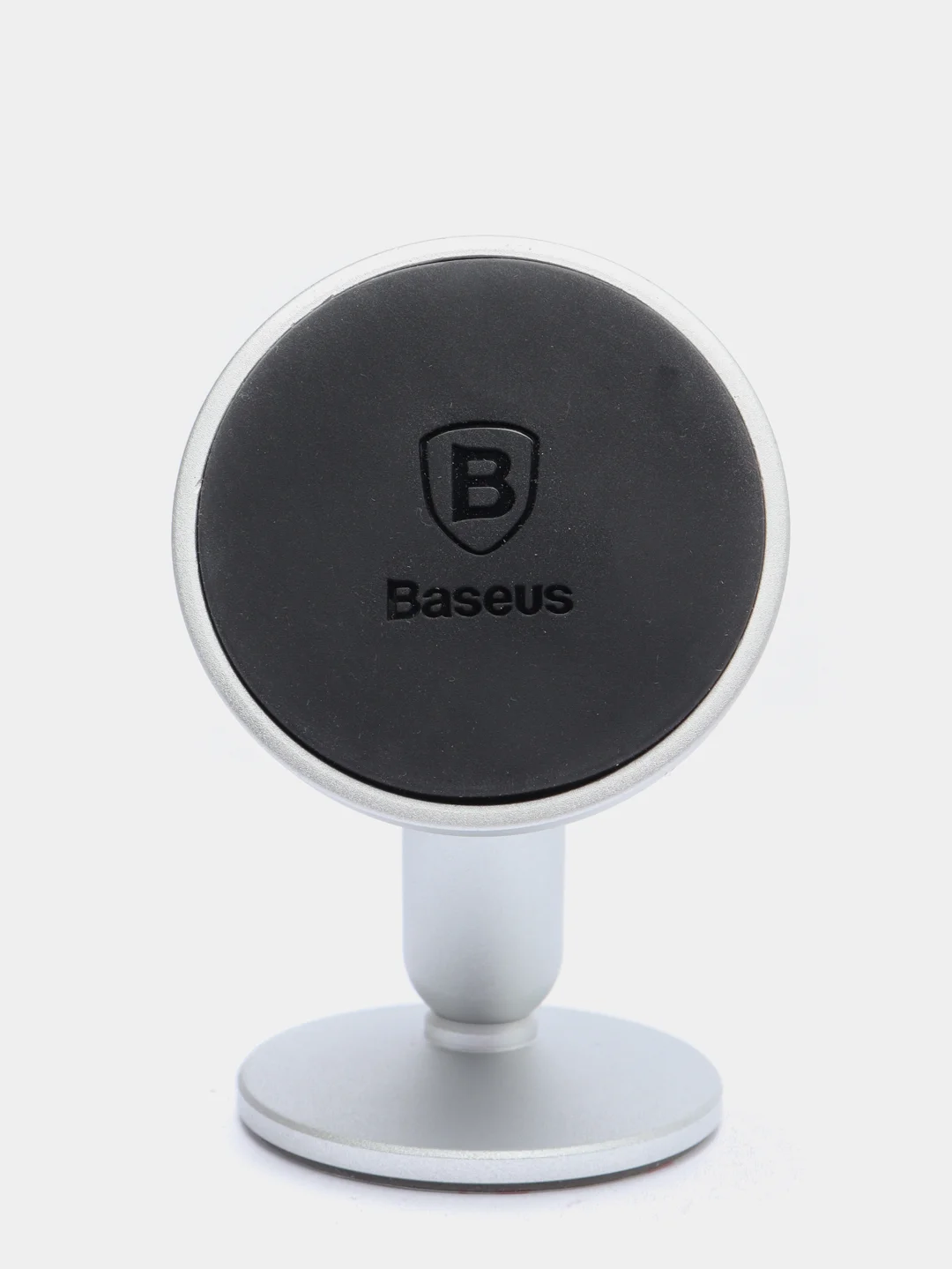 Серебряный универсальный магнитный держатель Baseus Bullet, 3 вида