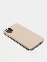 Золотой чехол книжка Samsung Galaxy A12 / M12
