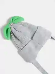 Розовый шапка детская, для девочки, с завязками, демисезонная