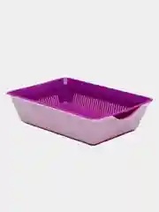 Фиолетовый лоток-туалет для кошек