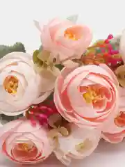 Пудровый искуственные цветы камелии, пионы