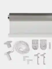 Белый рулонные шторы Franc Gardiner "Blackout silver" белый 40-100 см
