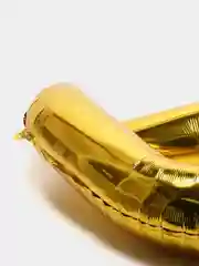 Золотой воздушный шар "Цифра 4" 100 см, золотой