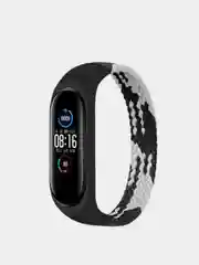 Коричневый ремешок матерчатый, для Xiaomi Mi Band 3, 4, 5, 6, 7
