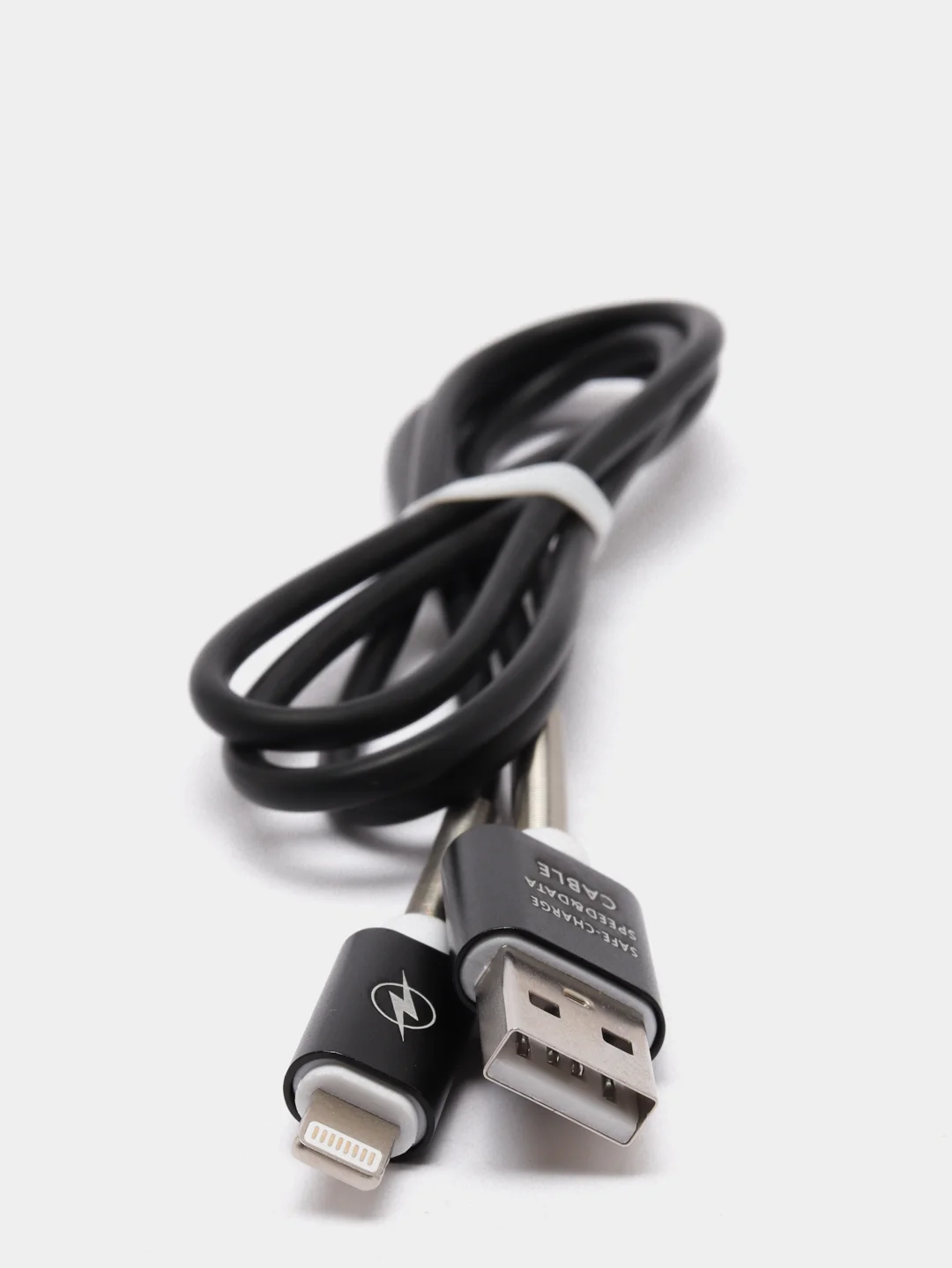 Черный кабель для зарядки Type-C