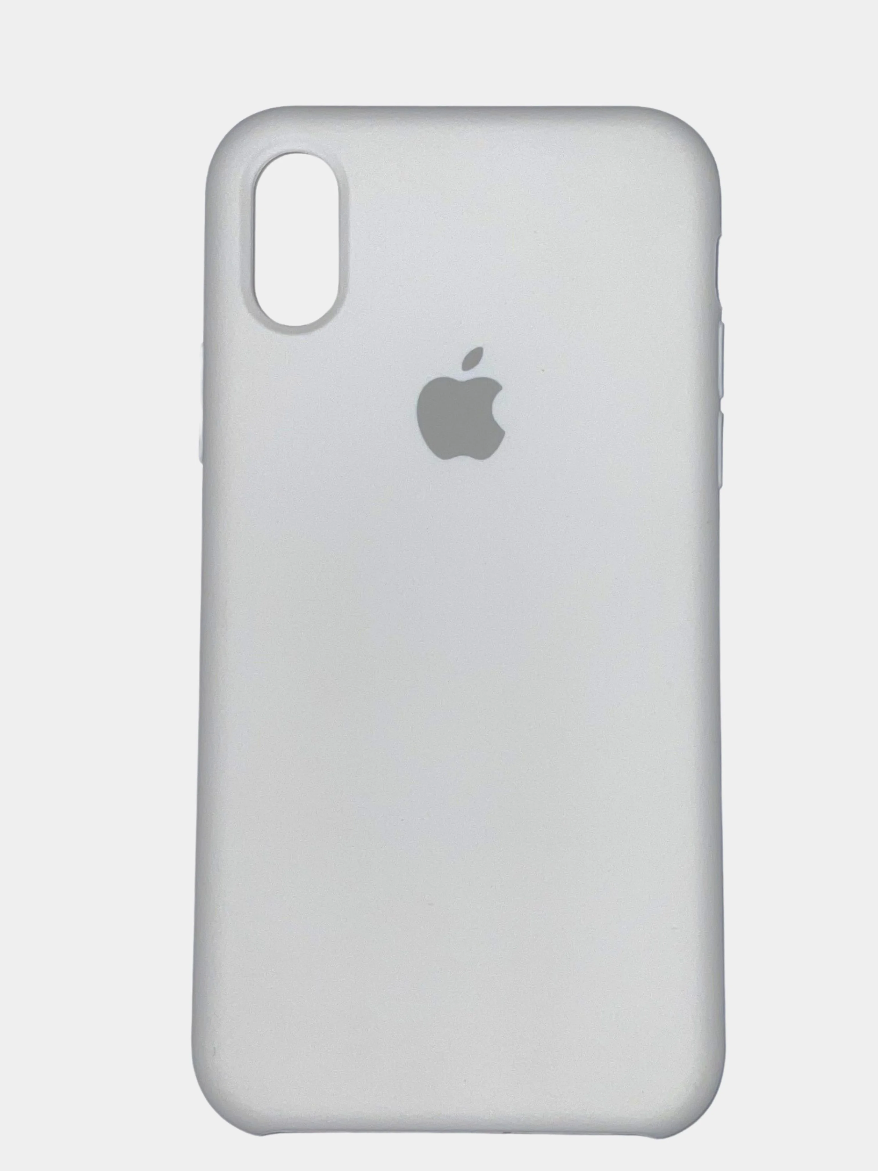 Белый чехол Silicone Case для iPhone X/XS силиконовый